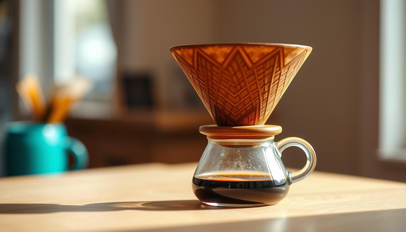 القهوة بالتقطير بآلة V60