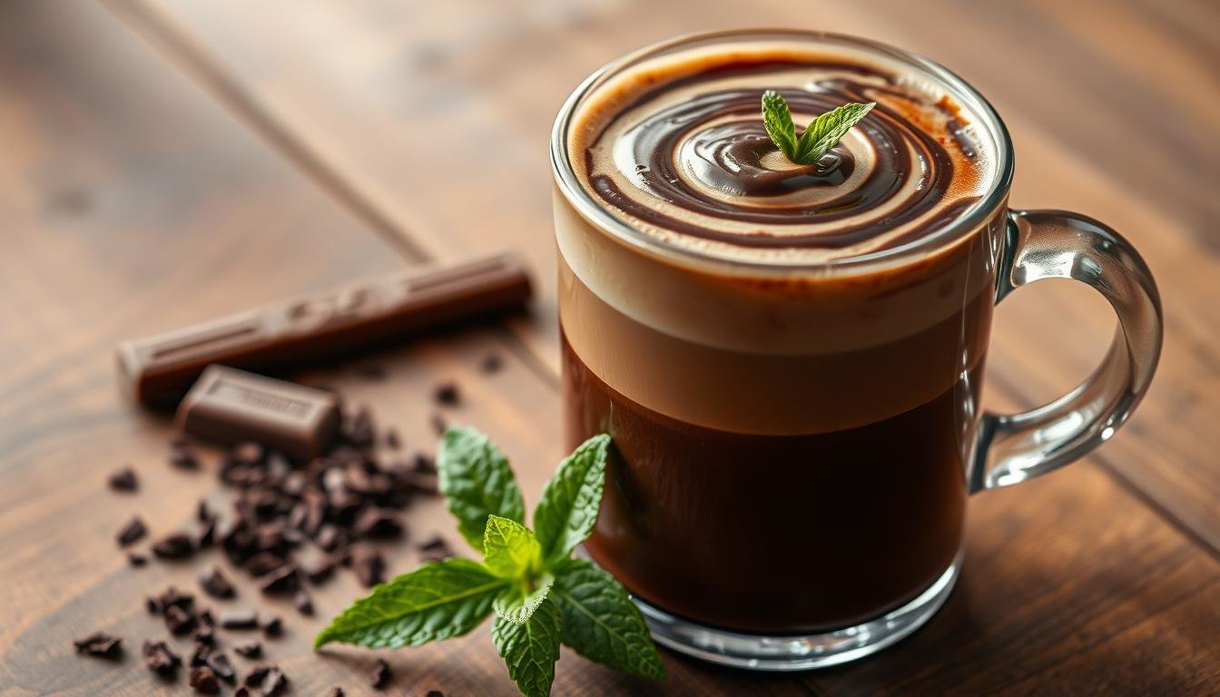موكا مثلج بالشوكولاتة، حليب بارد، نكهات إضافية